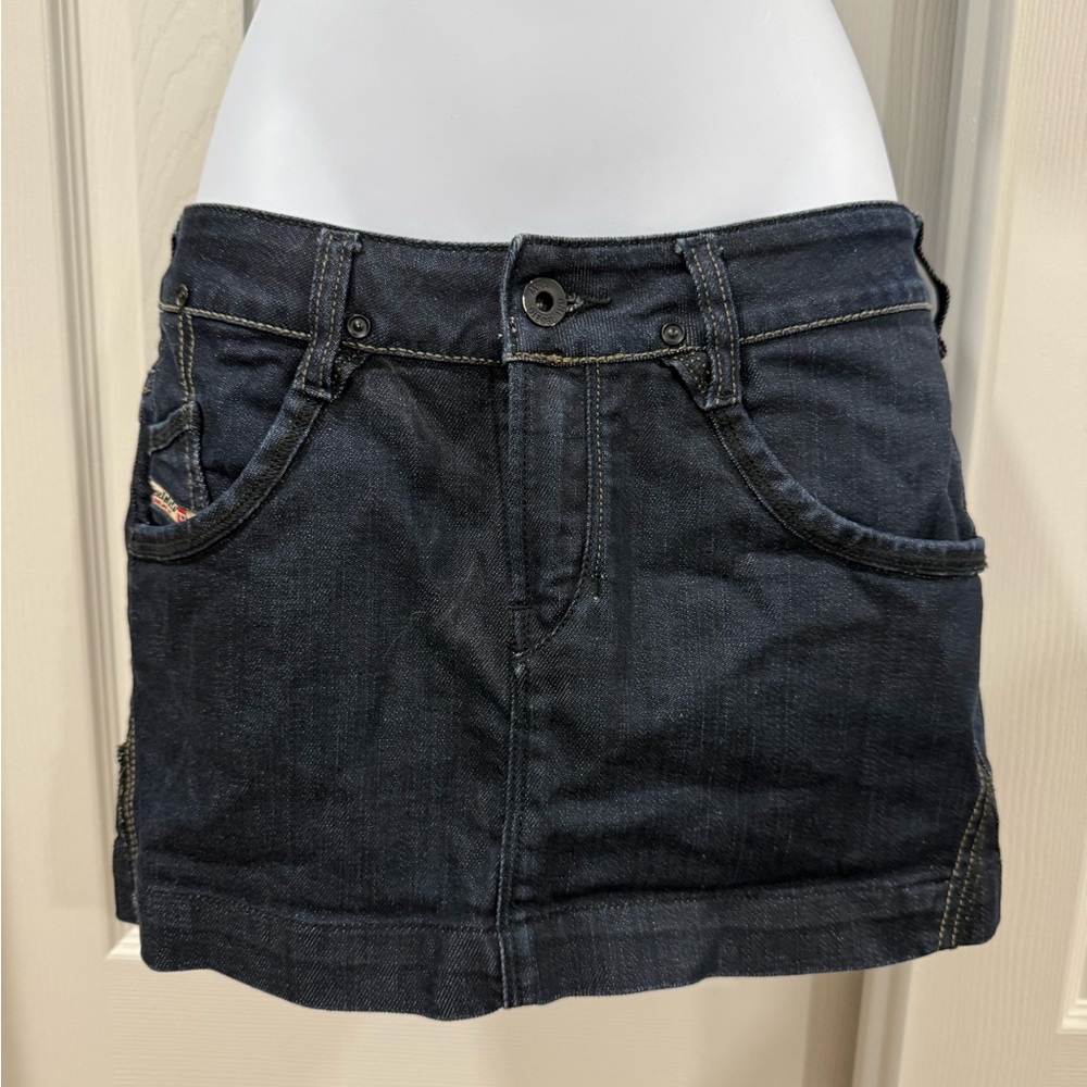 Diesel Dark Blue Denim Skirt
